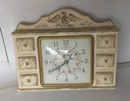 Vintage United Model #52 Kitchen Clock Colonial Sideboard ...