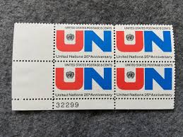 United Nations 25th Anniversary USA 6 Cents Unused Lot of 4 ...