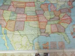 Vintage 1940 Cleartype ColorPrint Map of the United States #9549. 50" x 38" | eBay