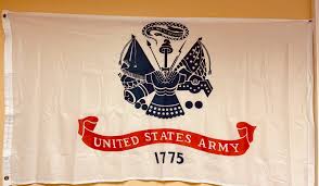 United States Army Flag: Knitted Polyester With Brass ...