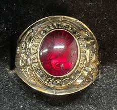 14k Gold Georgetown Law College '88 Class Ring 17g