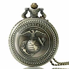 Mens Quartz Pocket Watch Chain Vintage The USA Department Of ...