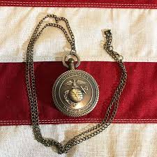 Marines Pocket Watch EGA, Eagle Globe Anchor - WWII Soldier