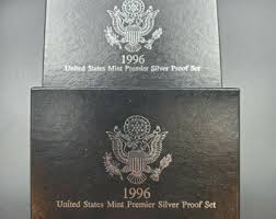 1996 S US Mint Premier Silver Proof Set OGP Box COA ...