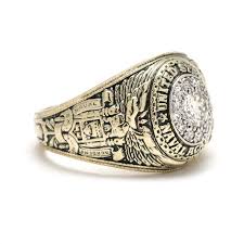 1960s Us Naval Academy .48ctw Diamond Ring, 14k Yellow Gold, Ring Size 6.5 | Chairish