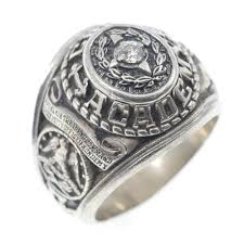 Sold at Auction: 10K GOLD US NAVY CPO DIAMOND SIGNET RING