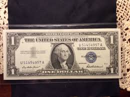 1957 $1 SILVER CERTIFICATE,ROBERT B ANDERSON SIGNATURE* CRISP BILL* | eBay