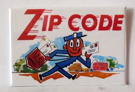 MR. ZIP CODE 2" X 3" Fridge Magnet Art Vintage - Etsy