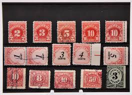 Old US Stamps, 1880-1950s Postage Due Stamps, BOB Mixed Mint ...
