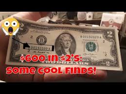 Bill Hunting $600 in $2 Dollar Bills! Crazy Serial Number ...