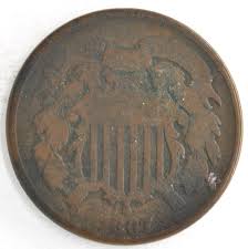 United States 1867 Series 2 Cent Piece Bronze Philadelphia ...