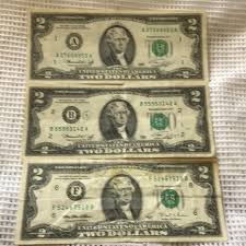 Other | Bundle Of 3 Two Dollars Bill Year 1976 And 1995 | Poshmark