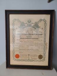 Freemason Supreme Council Ancient Scottish Rite Certificate ...