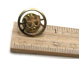 Three Figures Holding Hands In Circle Pin Gold Tone | eBay