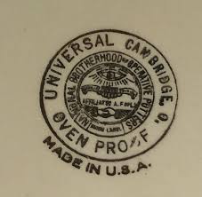 Vintage Universal Cambridge Water Pitcher & 8 Matching Cups ...