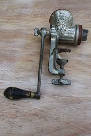 vintage hand crank food chopper meat grinder for prepper or ...