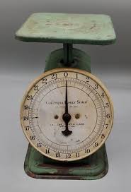 Vintage Columbia Family Scale, 24 lbs, by Landers Frary ...