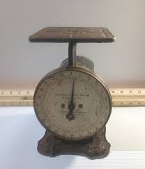 Vintage Columbia Family Scale 24 Lbs Scale Metal Lander ...