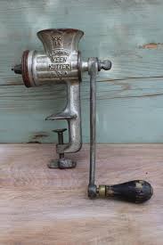 vintage hand crank food chopper meat grinder for prepper or ...