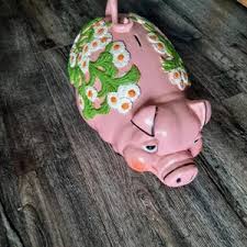 Vintage 1976 Universal Statuary Corp Hard Plastic Piggy ...