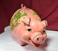 Vintage Universal Statuary Corp. 1976 Piggy Bank Large Pig ...