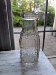 Antique Milk Bottle Borden's 1 Pint Vintage Embossed Eagle ...