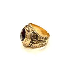 1963- 10k Yellow Gold Wesleyan Ohio University Class Ring ...