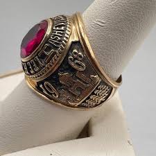 Two Asheville 10k Lee H Edwards HS Class Rings (ST-SS ...