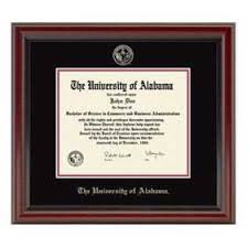 M.LaHart & Co. University of Alabama 8.5x11 Fidelitas Cherry Wood Diploma Frame