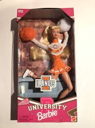 University Barbie Doll Illinois Cheerleader Special Edition ...