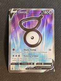 Unown V 176/195 Near Mint Pokemon Silver Tempest Ultra ...