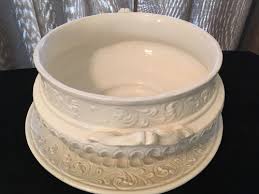 VINTAGE STAMPED SOUP TUREEN w LADLE & UNDERPLATE | Callalillies