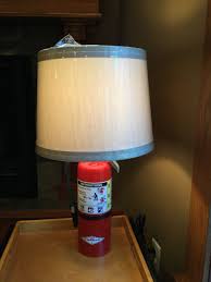 Fire extinguisher lamp. Fireman Firefighter decoration. Made ...