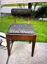 Repurposing garage sale chair