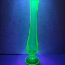 Vintage Uranium Glass Swirl Bud Vase - Etsy Canada