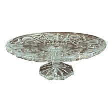 Cut Crystal Pedestal Cake Plate | Chairish