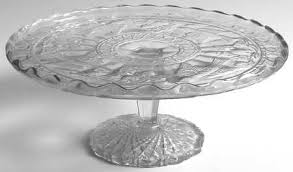 Bird and Strawberries Round Cake Stand by Indiana Glass | Replacements, Ltd.