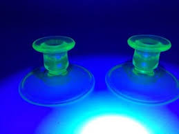 Vintage Green Glass Candle Holders | eBay
