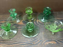 VINTAGE FENTON GLASS Hobnail Aqua Blue Tea Light Holders Set Of 2 (1 uranium) $22.50 - PicClick