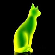 Vaseline Glass Cat for sale | eBay
