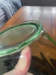 Vintage 1930s Green Depression Glass Bowl With Handles Not Uranium - Etsy Canada