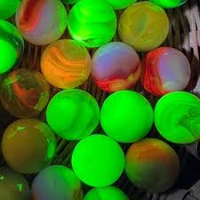 Vintage Marbles 58 Classics UV 365nm Blacklight Reactive Premium Glass Marble 5/8" Inch Orange Gray Yellow Clear Vaseline Aa9043042j - Etsy