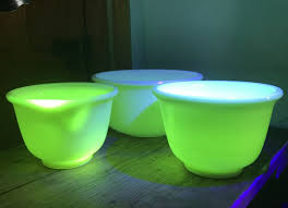 Vtg Hamilton Beach Vaseline Uranium Custard Glass Mixing ...