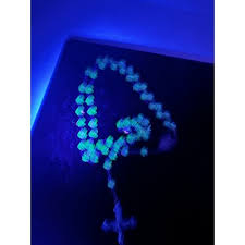 Antique Sterling Uranium Glowing Vaseline Green Glass Rosary Hard to Find | eBay