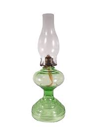 Uranium Glass Oil Lamp | eBay