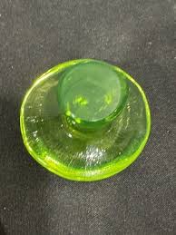 Viking Glass * Uranium Glass Mushroom * Lime Green | eBay