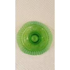 Jefferson Glass Astral Green Opalescent Crimped Edge Bowl ...