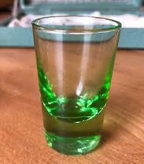 vtg 60s Demitasse 6PC Tea Set Green Glass Brass Ballerina Holders Original Box | eBay