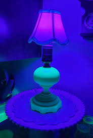 Rare Pair Vintage Jadeite Jefferson Glass Co Uranium Glass Lamps - Etsy