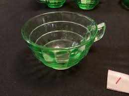 Uranium Large Collection of Cups and Plates Block Optic Pattern UV Glow in the Dark - Etsy Canada